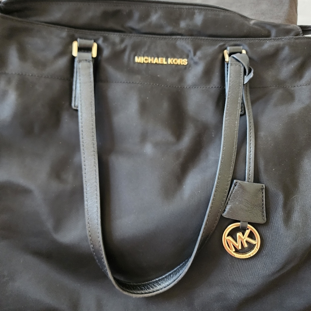 Used Michael Kors Nylon Black tote‎